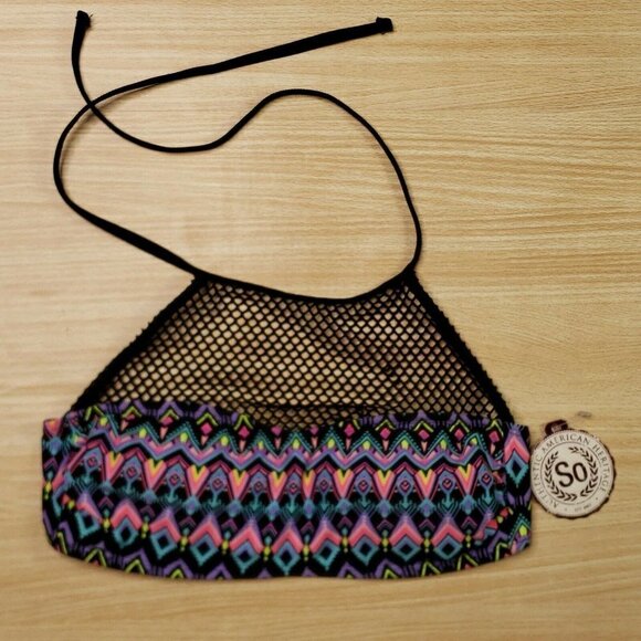 So Juniors NWT Halter Bikini Top Small - Picture 1 of 6